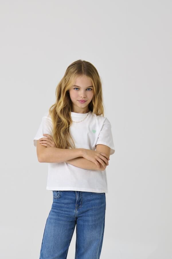 KIDS ONLY Shirt met korte mouwen KOGMAIKEN LIFE CROPHEART SS TOP JRS NOOS - Foto 3