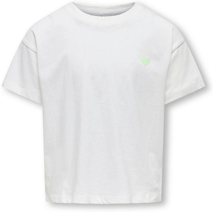 KIDS ONLY Shirt met korte mouwen KOGMAIKEN LIFE CROPHEART SS TOP JRS NOOS