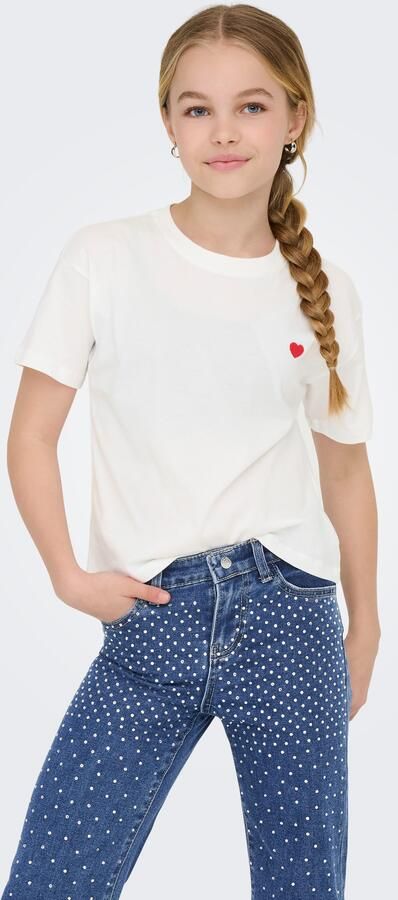 KIDS ONLY Shirt met korte mouwen KOGMAIKEN LIFE CROPHEART SS TOP JRS NOOS - Foto 7