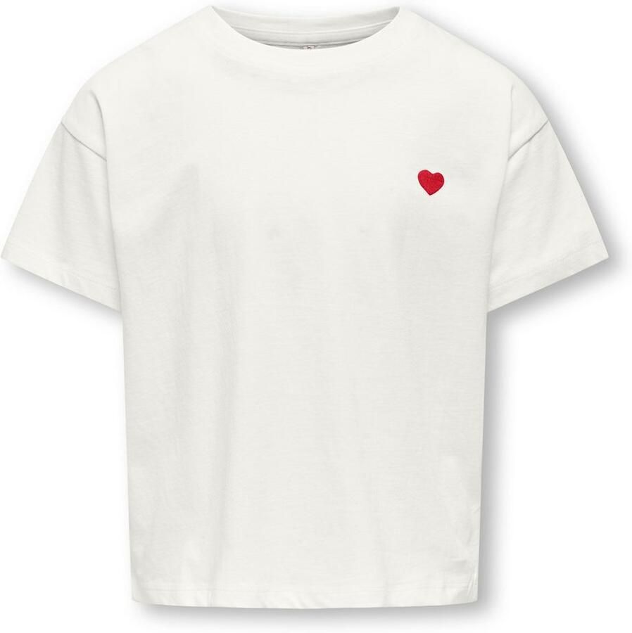 KIDS ONLY Shirt met korte mouwen KOGMAIKEN LIFE CROPHEART SS TOP JRS NOOS