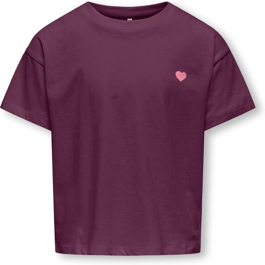 KIDS ONLY Shirt met korte mouwen KOGMAIKEN LIFE CROPHEART SS TOP JRS NOOS - Foto 2