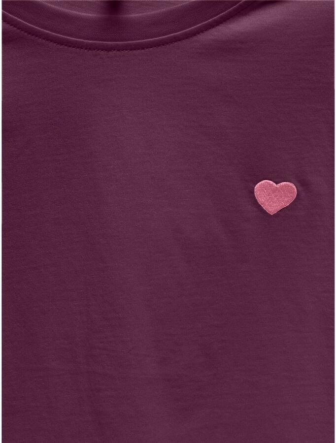 KIDS ONLY Shirt met korte mouwen KOGMAIKEN LIFE CROPHEART SS TOP JRS NOOS