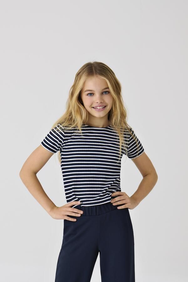 KIDS ONLY Shirt met korte mouwen KOGNELLA STRIPED S S O-NECK TOP JRS - Foto 3