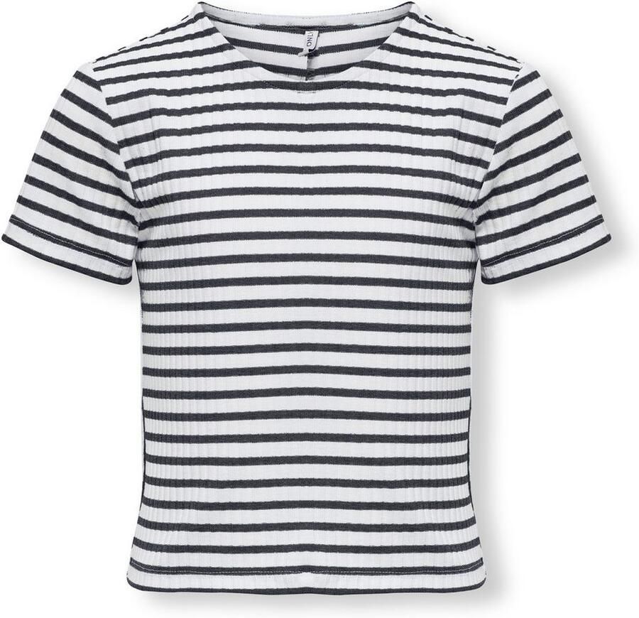 KIDS ONLY Shirt met korte mouwen KOGNELLA STRIPED S S O-NECK TOP JRS