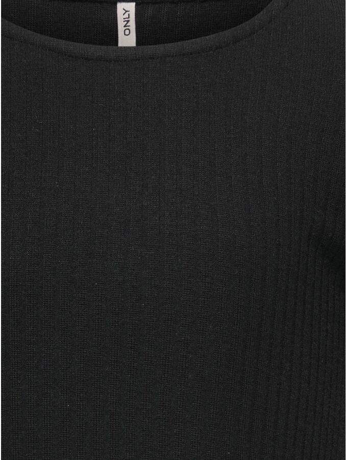 KIDS ONLY Shirt met lange mouwen KOGNELLA L S O-NECK TOP JRS NOOS in korte vorm en met schattige golvende randen aan de zoom - Foto 2