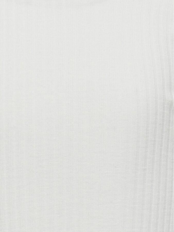 KIDS ONLY Shirt met lange mouwen KOGNELLA L S O-NECK TOP JRS NOOS in korte vorm en met schattige golvende randen aan de zoom - Foto 2