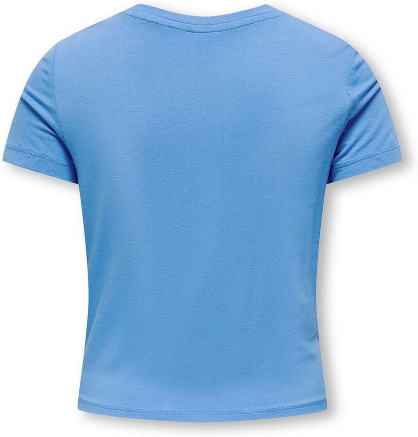 KIDS ONLY Shirt met ronde hals KOGRITA S S SHINY KNOT TOP BOX JRS