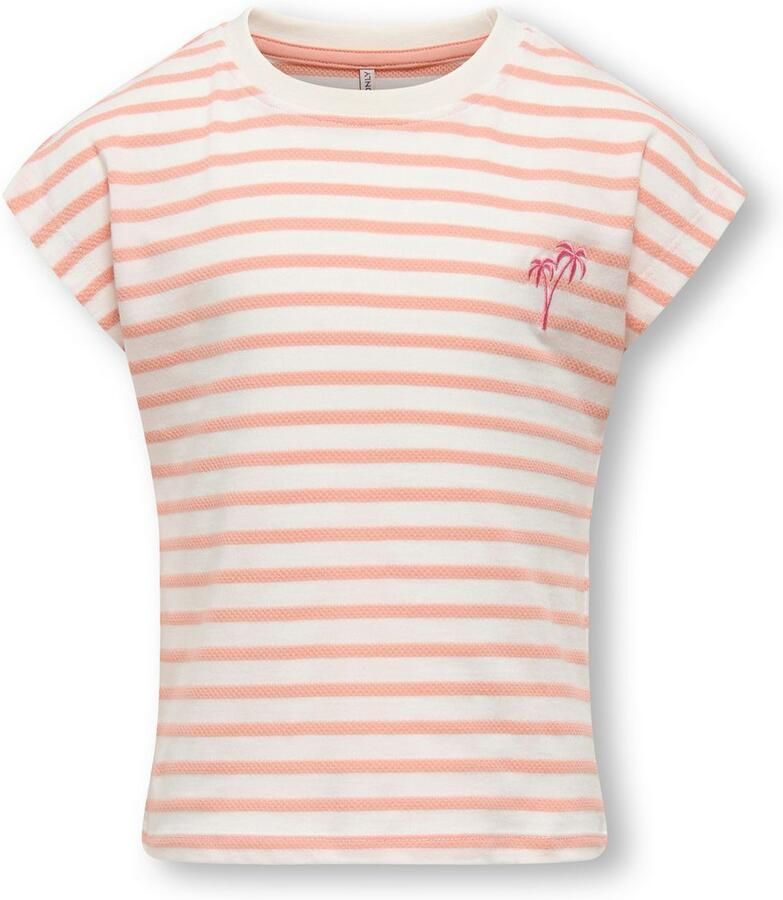 KIDS ONLY Shirt met ronde hals KOGTRINE BATSLEEVE STRUCTURE TOP JRS