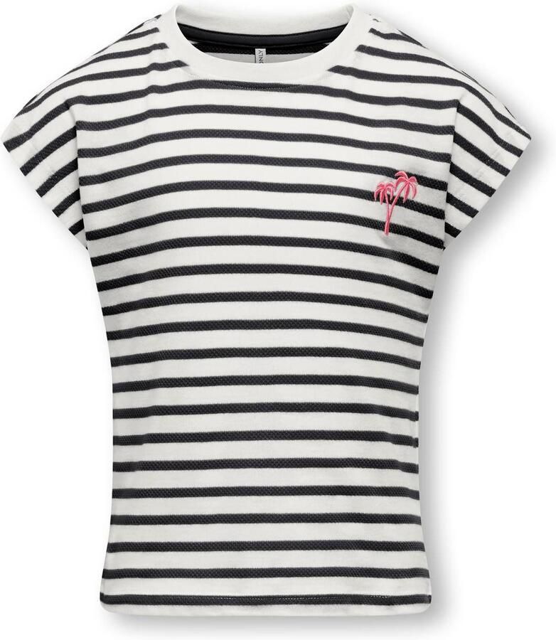 KIDS ONLY Shirt met ronde hals KOGTRINE BATSLEEVE STRUCTURE TOP JRS