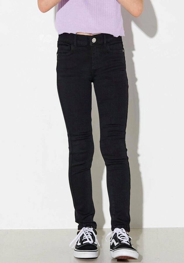 Only KIDS skinny jeans KONRAIN zwart Meisjes Viscose 128 - Foto 5