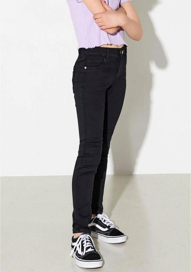 Only KIDS skinny jeans KONRAIN zwart Meisjes Viscose 128 - Foto 3