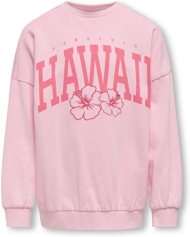 KIDS ONLY Sweatshirt KOGANABELL LIFE L S OVZ PRINTED CREW SWT