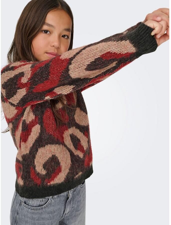 Only Regular fit gebreide pullover met abstract motief model 'WILD' - Foto 3