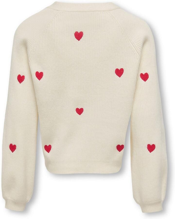 KIDS ONLY Vest KOGDANA LIFE LS HEART VNECK CARDIGAN KNT (1-delig)