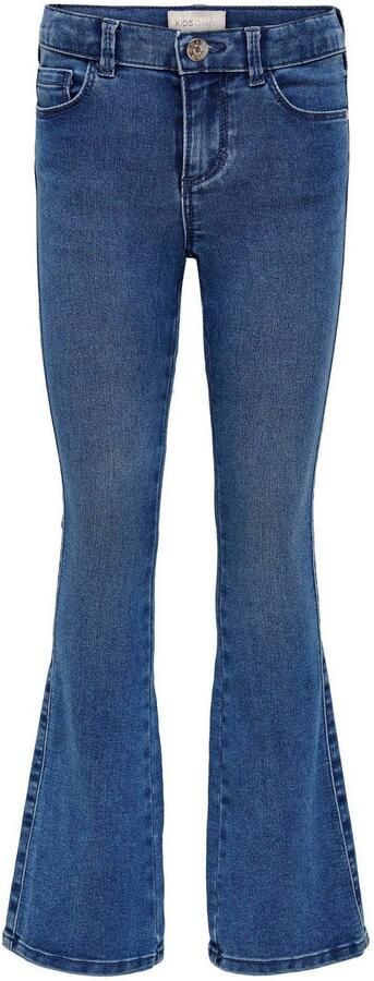 Only KIDS high waist flared jeans KONROYAL stonewashed Blauw Meisjes Stretchdenim 128 - Foto 7