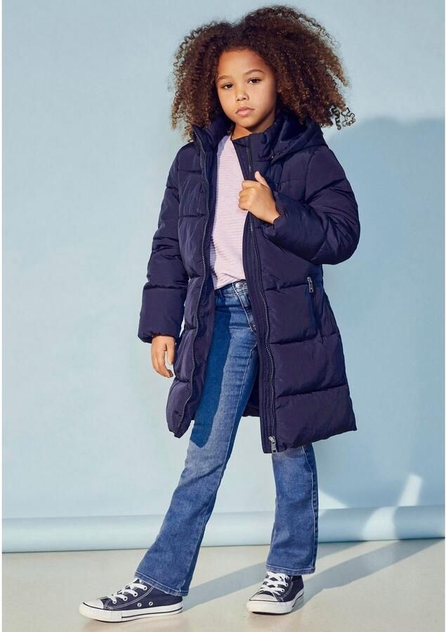 Only KIDS high waist flared jeans KONROYAL stonewashed Blauw Meisjes Stretchdenim 128 - Foto 5