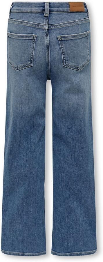ONLY KIDS GIRL high waist wide leg jeans medium blue denim - Foto 4