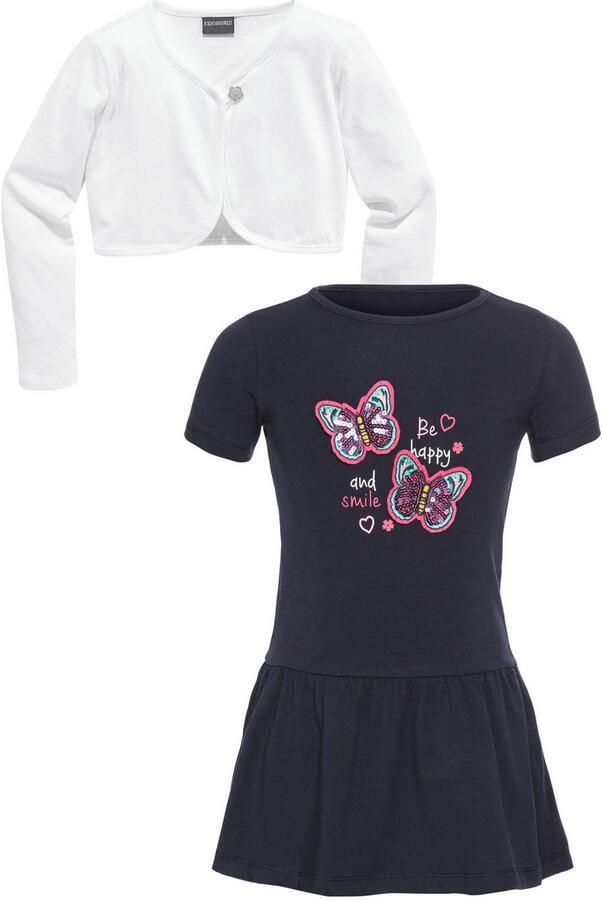 KIDSWORLD Bolero jurk & legging 2-delig set: jurk met bolero-jack (set 2-delig) - Foto 8