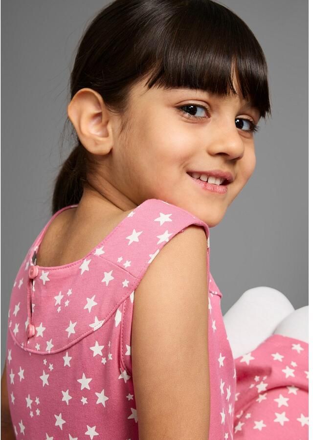 KIDSWORLD Bolero jurk & legging 3-delig set compleet outfit met sterrenpatroon (set 3-delig)