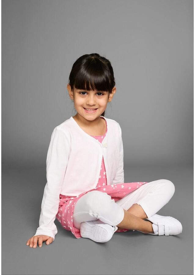 KIDSWORLD Bolero jurk & legging 3-delig set compleet outfit met sterrenpatroon (set 3-delig) - Foto 2