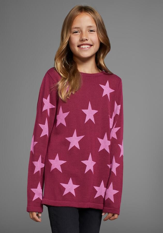 KIDSWORLD Gebreide trui Sterren trui met sterretjesprint - Foto 6