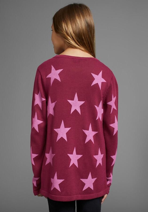 KIDSWORLD Gebreide trui Sterren trui met sterretjesprint - Foto 3