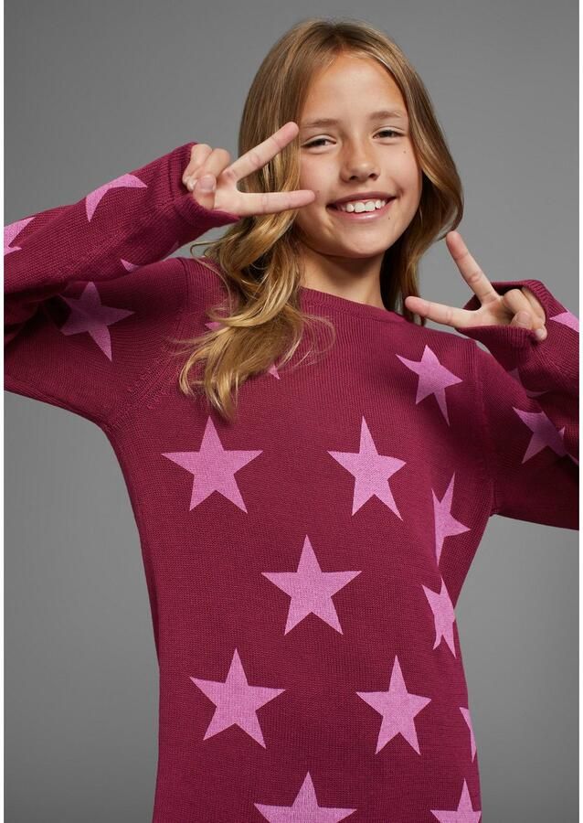 KIDSWORLD Gebreide trui Sterren trui met sterretjesprint - Foto 2