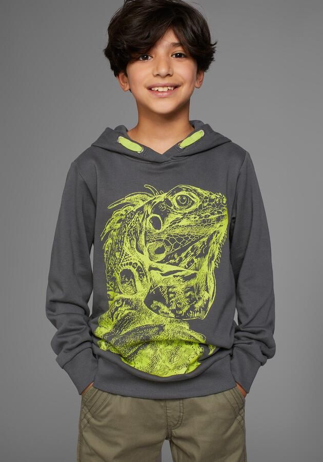 KIDSWORLD Hoodie GECKO Print leuk dierenmotief - Foto 6