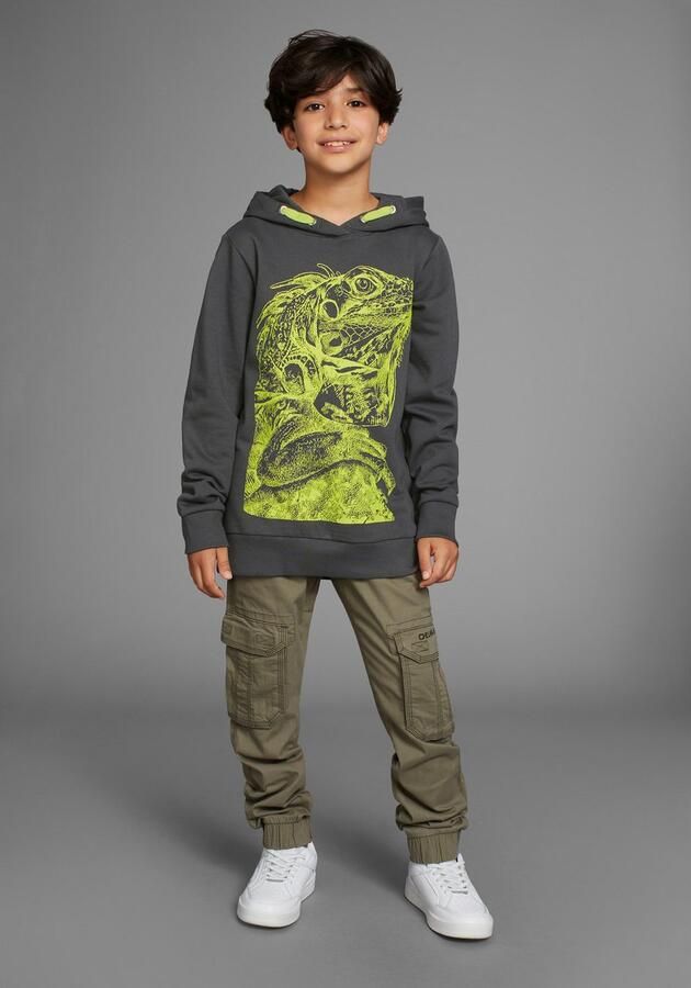 KIDSWORLD Hoodie GECKO Print leuk dierenmotief - Foto 4