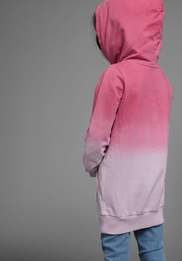 KIDSWORLD Hoodie Long sweatshirt with LOVE print Lange mouwen heupbedekkend met glinsterende print van katoen - Foto 2