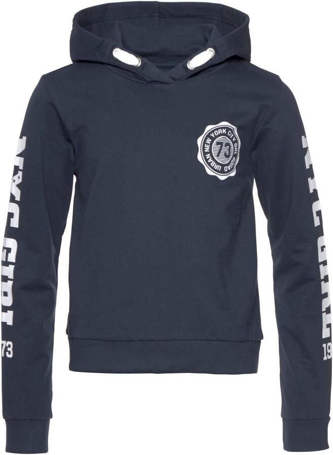 KIDSWORLD Hoodie Shirt met mouwprint Lange mouwen met stijlvolle print met capuchon van katoen - Foto 5