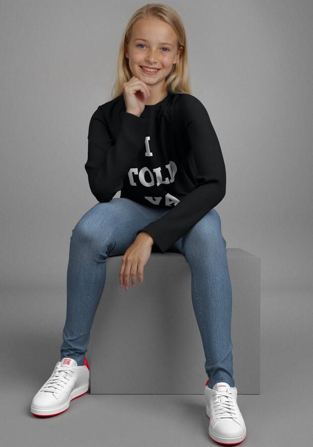 KIDSWORLD Shirt met lange mouwen Spruch: I TOLD YA