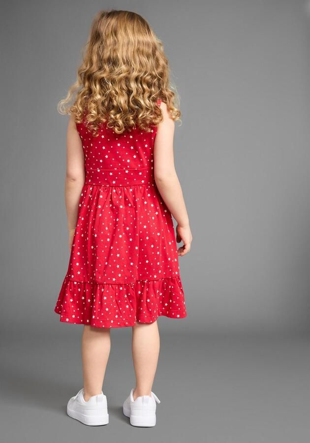 KIDSWORLD Jerseyjurk 2-delig shirtjurk + haarband in schattig sterren-allover feestelijke gelegenheden knie-lange speelse stijl van katoen (set 2-delig) - Foto 5