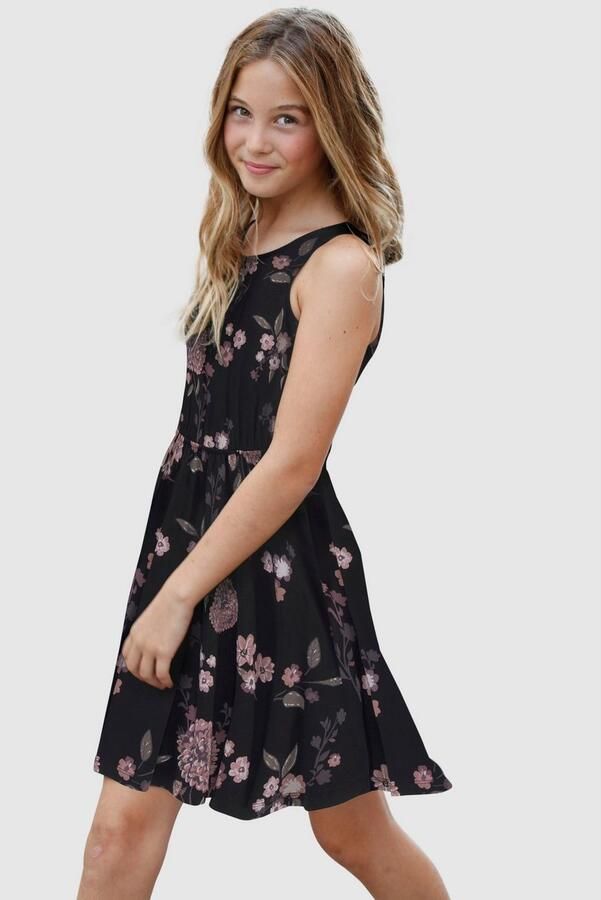 KIDSWORLD Jerseyjurk feestelijke gelegenheden mouwloos jurkje - Foto 7