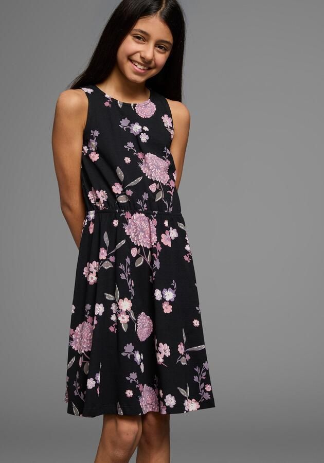 KIDSWORLD Jerseyjurk feestelijke gelegenheden mouwloos jurkje - Foto 4