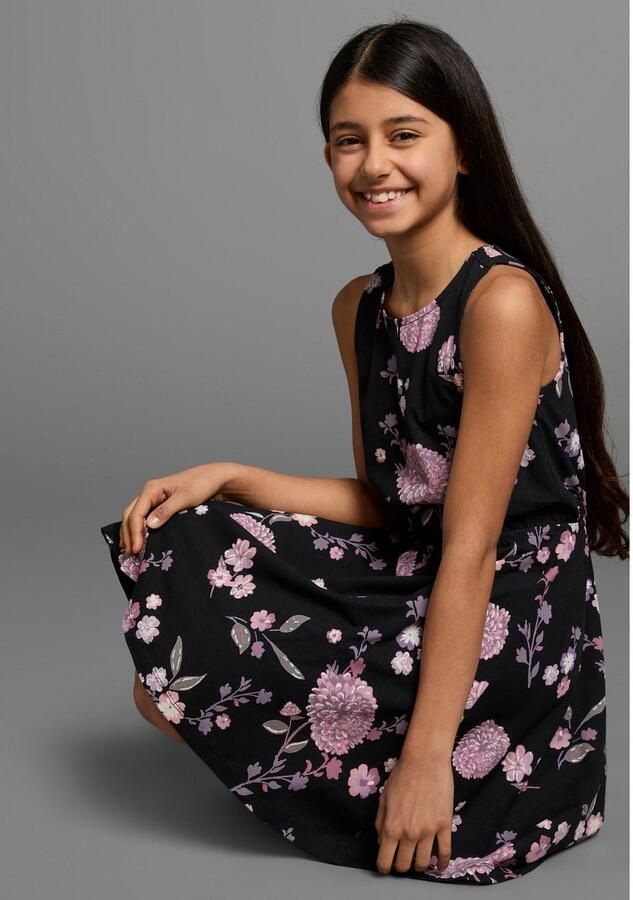 KIDSWORLD Jerseyjurk feestelijke gelegenheden mouwloos jurkje - Foto 3