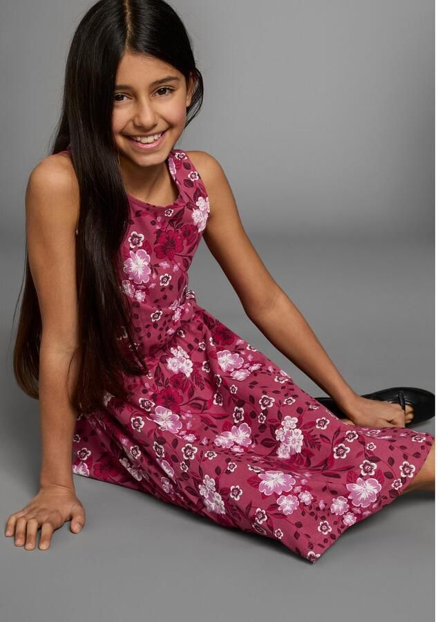 KIDSWORLD Jerseyjurk feestelijke gelegenheden mouwloos jurkje knie-vrije lengte - Foto 3