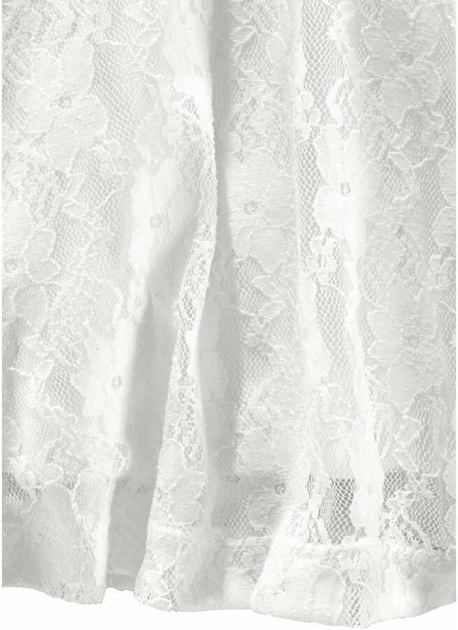 KIDSWORLD Jerseyjurk Kanten jurk feestelijke gelegenheden knie-lange van kant en jersey 3 4-mouwen