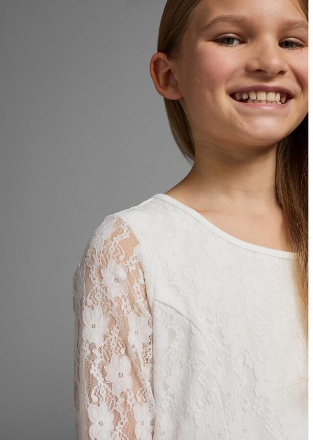 KIDSWORLD Jerseyjurk Kanten jurk feestelijke gelegenheden knie-lange van kant en jersey 3 4-mouwen - Foto 2