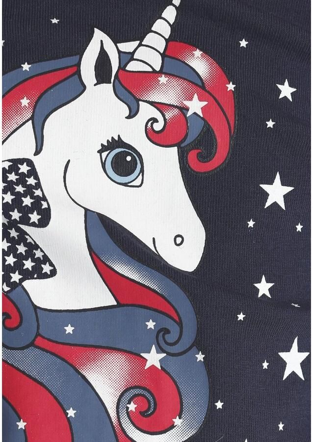 KIDSWORLD Jerseyjurk Met eenhoorn van katoen en elastaan korte mouw - Foto 2