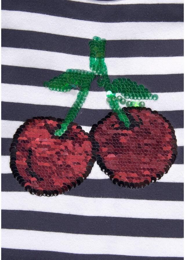 KIDSWORLD Jerseyjurk Met pailletten voor kleine meisjes feestelijk knie-vrij speels van katoenmix - Foto 2