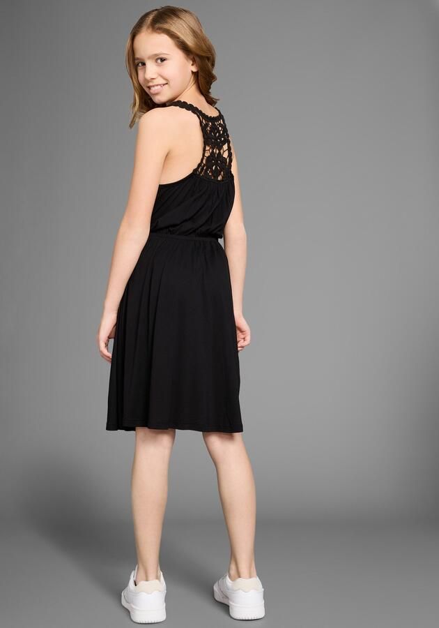 KIDSWORLD Jerseyjurk Met verfijnde kant op de rug - Foto 6