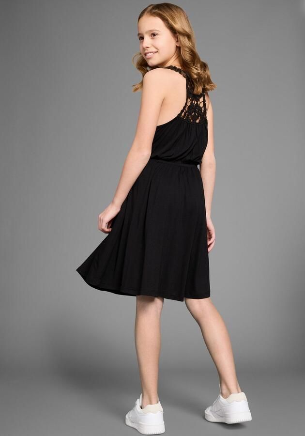 KIDSWORLD Jerseyjurk Met verfijnde kant op de rug - Foto 3