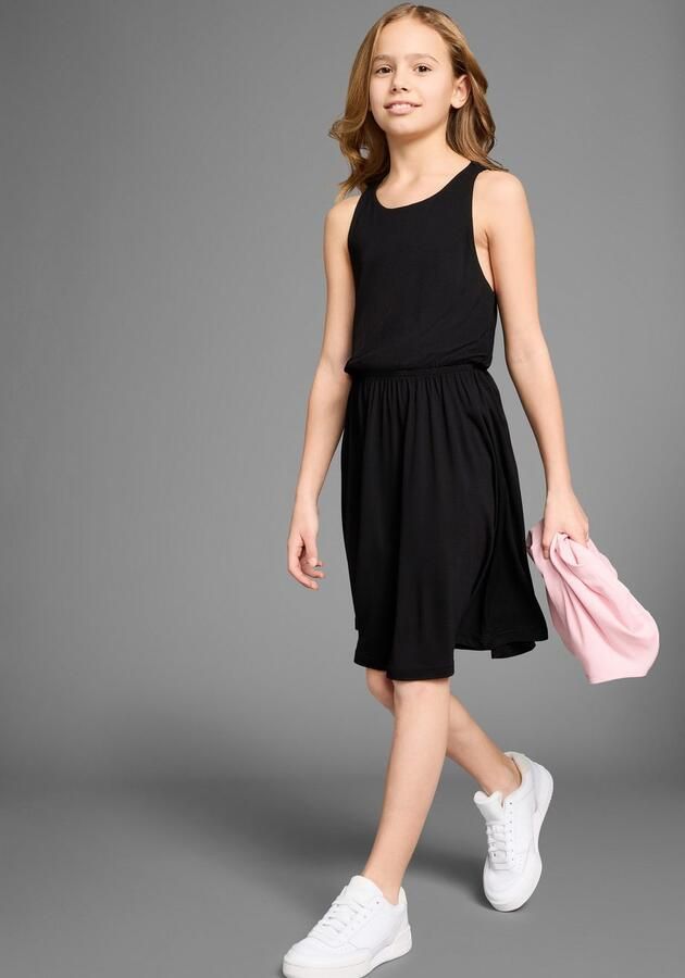 KIDSWORLD Jerseyjurk Met verfijnde kant op de rug - Foto 4