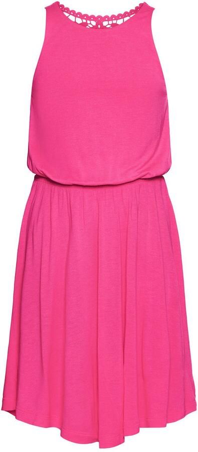 KIDSWORLD Jerseyjurk Met verfijnde kant op de rug - Foto 5