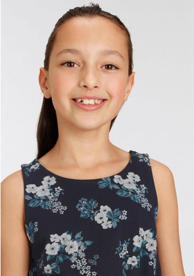 KIDSWORLD Jerseyjurk Skaterjurk bedrukt met bloemen feestelijke gelegenheden knie-vrije lengte modieus van jersey stof - Foto 2