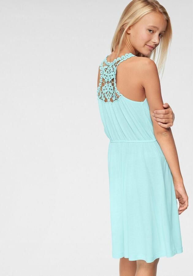 KIDSWORLD Jerseyjurk Viscosejurk_voor meisjes knie-vrij romantisch van viscose brede bandjes - Foto 2