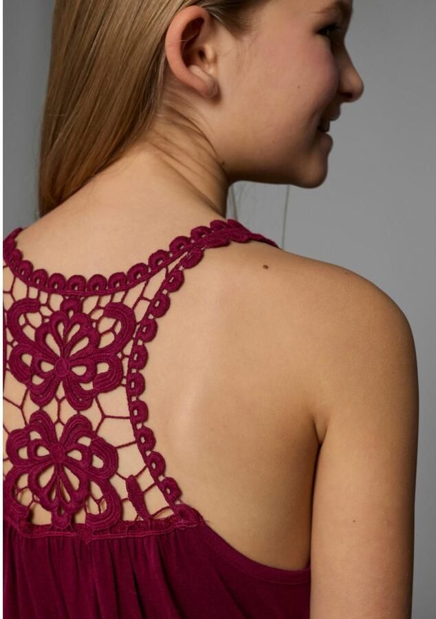 KIDSWORLD Jerseyjurk Viscosejurk_voor meisjes knie-vrij romantisch van viscose brede bandjes - Foto 2