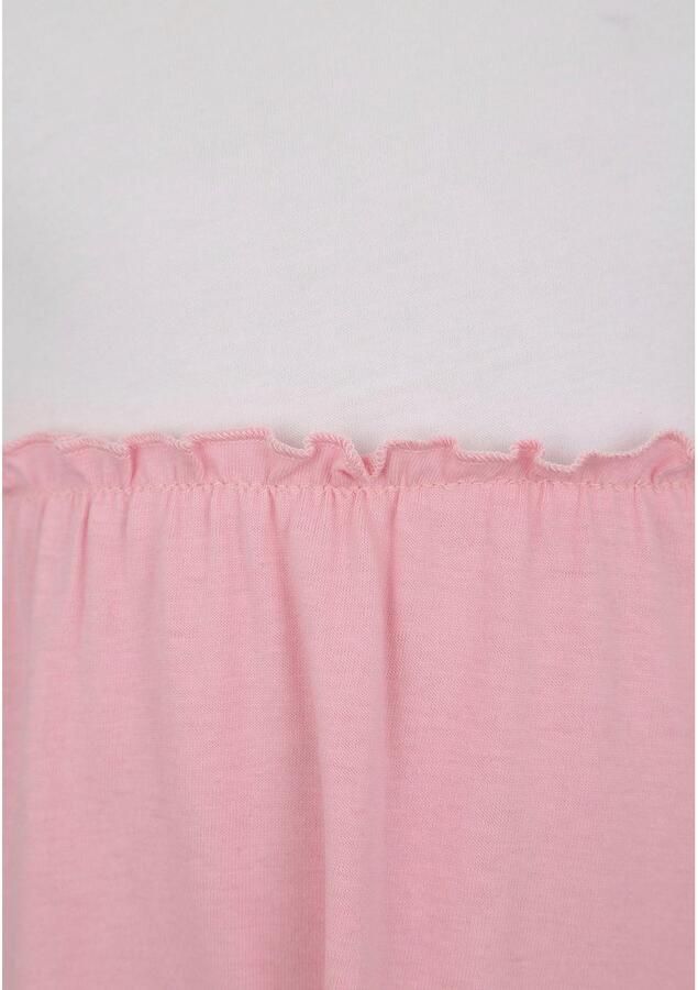 KIDSWORLD Jerseyjurk Volantjurk voor kleine meisjes feestelijke gelegenheden knie-vrije lengte speelse stijl