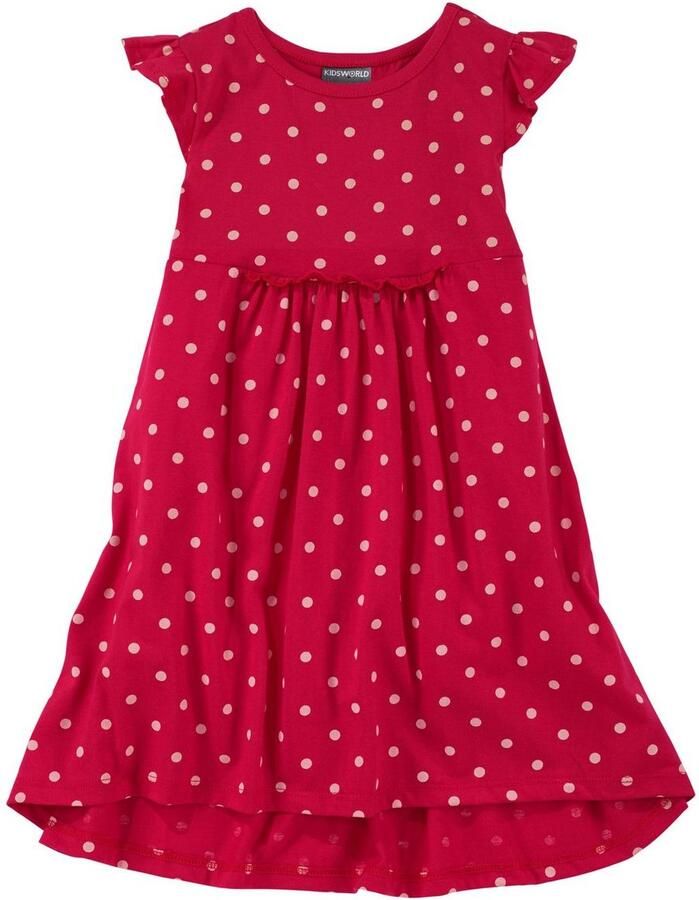 KIDSWORLD Jerseyjurk Voor kleine meisjes feestelijke gelegenheden knie-vrij modieuze stijl van puur katoen (set 2-delig) - Foto 3